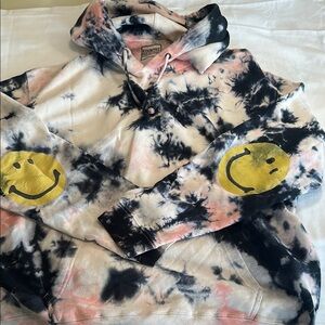 Kapital × Kapital Kountry Tie Dye Smiley Hoodie Sz 3 Previously Loved Condition